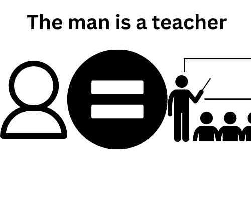 Equating Noun Phrases Man Is A Teacher