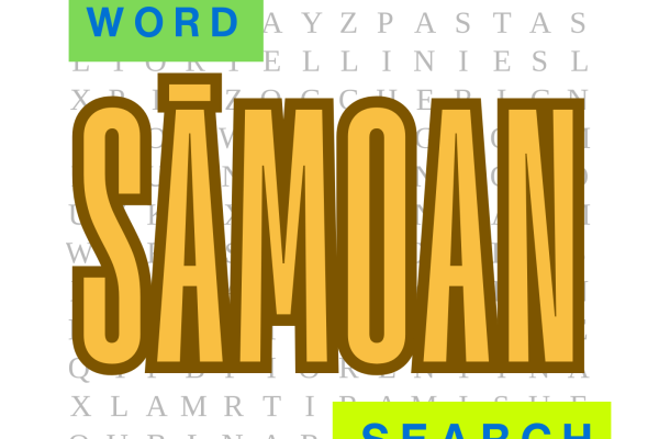 Samoan Word Search Book