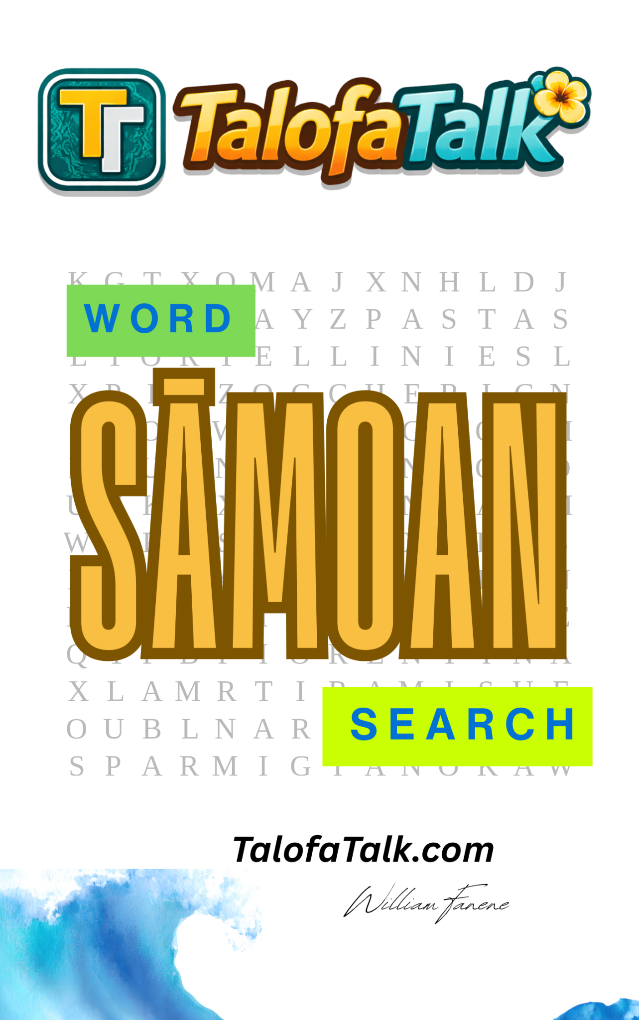 Samoan Word Search Book