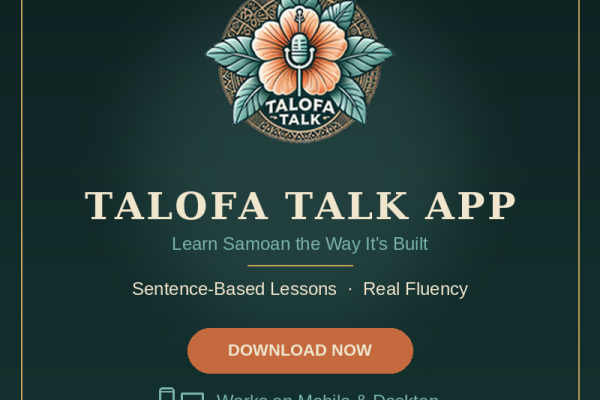 Talofa Talk Samoan Language Learning App